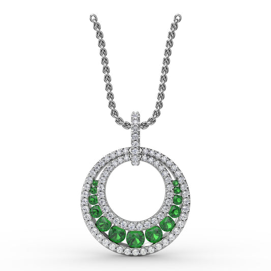 Fana Gold Always And Forever Emerald Pendant