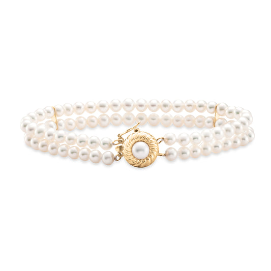 Wreath Pearl Strand Bracelet