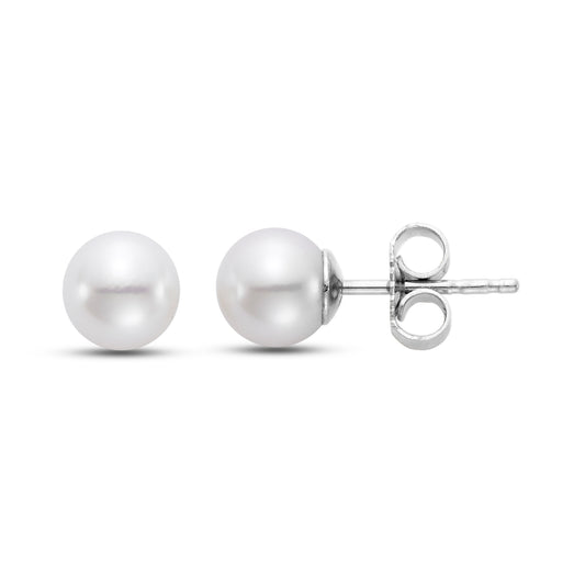 6MM Freshwater Pearl Stud Earrings