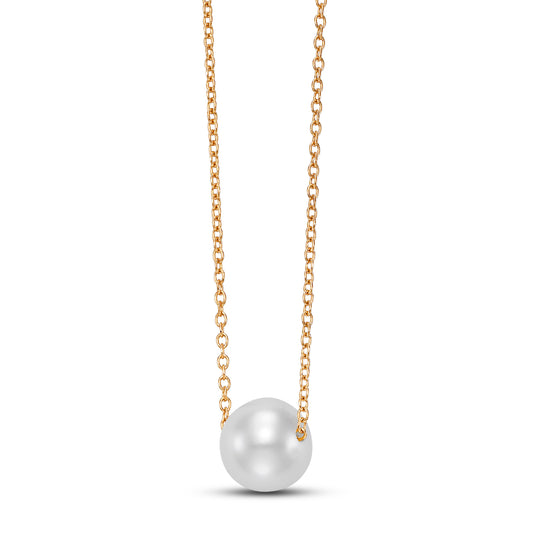 Floating Pearl Pendant Necklace