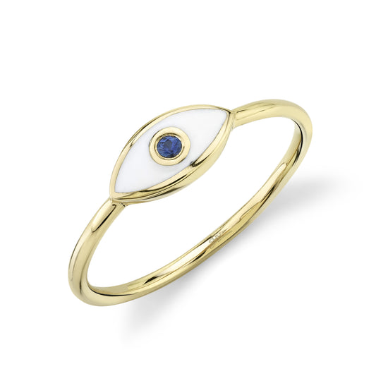 Shy Creation Sapphire Enamel Ring