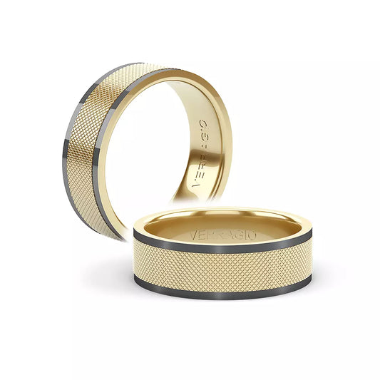 Verragio 7MM Black Rhodium Wedding Band