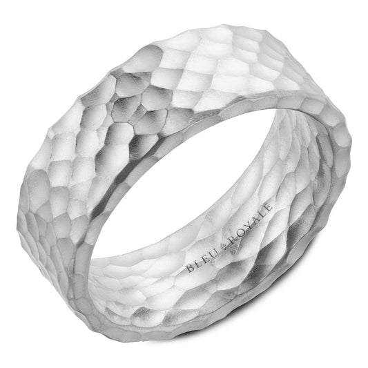 Bleu Royale 8MM Distinct Wedding Band