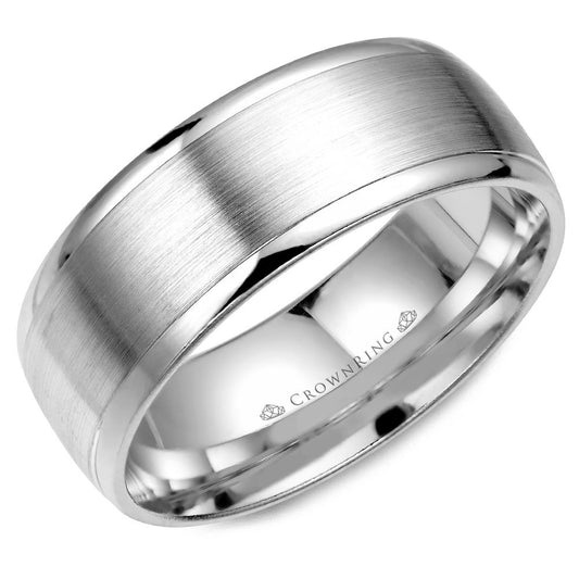 Crown Ring 8MM Classic Wedding Band
